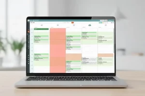 Agenda digital para centros de estética con gestión de citas por colores y recordatorios.