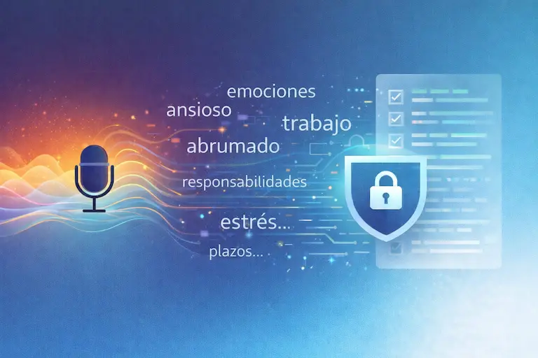 Software de transcripción por IA para sesiones de psicología: voz a texto automático y resúmenes clínicos.