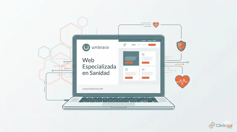 Integración de página web sanitaria Umbraco con aplicación cloud mediante tecnología .NET de Clinicbai.